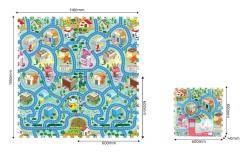 Mkk puzzle bloky Mesto 60x60cm/4 kusy