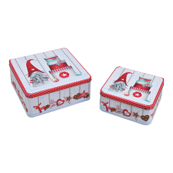 Sprava dvoch plechovch krabc - Vianoce