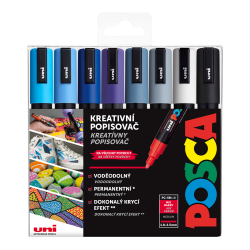 Posca PC-5M sada popis. Posca, 8ks WINTER