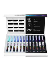 Pigment Decobrush | 12 Violet-Blue Colors Collection