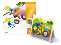 Oma�ov�nky so stojanom Stavba 7 listov 18x18cm