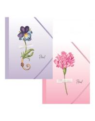 Obal s gumi�kou, A4, Kvetinov�