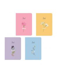 Z�pisn�k A6 matn� kvetinov�, 40 listov