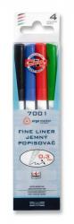 Popisovac fine liner 4ks,sada