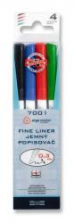 Popisovac fine liner 4ks,sada