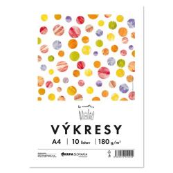 Vkres A4 180g biely / 10 ks