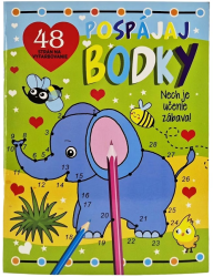 Pospjaj bodky 48 strn na vyfarbovanie
