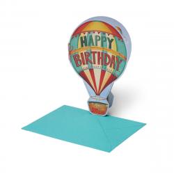 Blahoprajn karta 11,5x17 - Air Balloon
