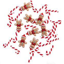 3D Kreat�vne Ozdoby - Medovn�ky a Viano�n� L�zanky, 28ks