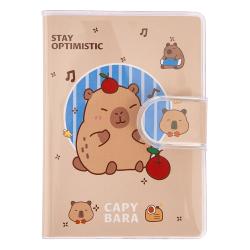 Zpisnk A7 so zapnanm, 70 listov - Kapybara