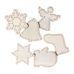 Dreven� Viano�n� Ozdoby, 6ks