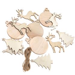 Dreven� Viano�n� Ozdoby, 12ks