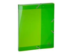 Box na spisy s gumikou IDERAMA, A4 PP 25mm - zelen