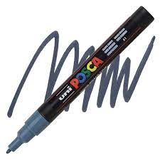 PC-3M popis.Posca, 0,9-1,3mm, bridlicovo siv (61)