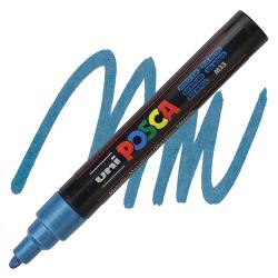 PC-5M popis.Posca, 2,5mm, metal.modr (M33)