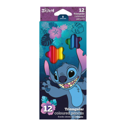 Pastelky trojhrann Stitch, 12 ks