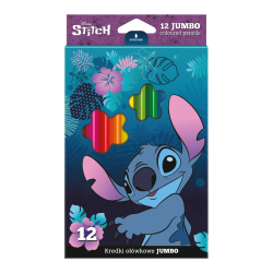 pastelky Jumbo trojhrann Stitch,12 ks