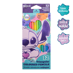 Colorino pastelky trojhrann Stitch Pastel, 12 pastelovch farieb