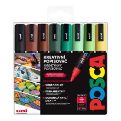 PC-5M sada popis. Posca 8ks Earth